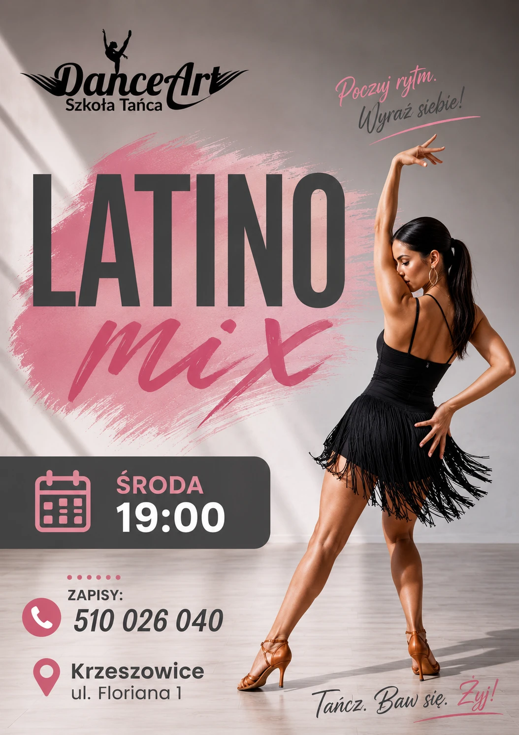 Latino Mix w środy o 19:00 w DanceArt w Krzeszowicach