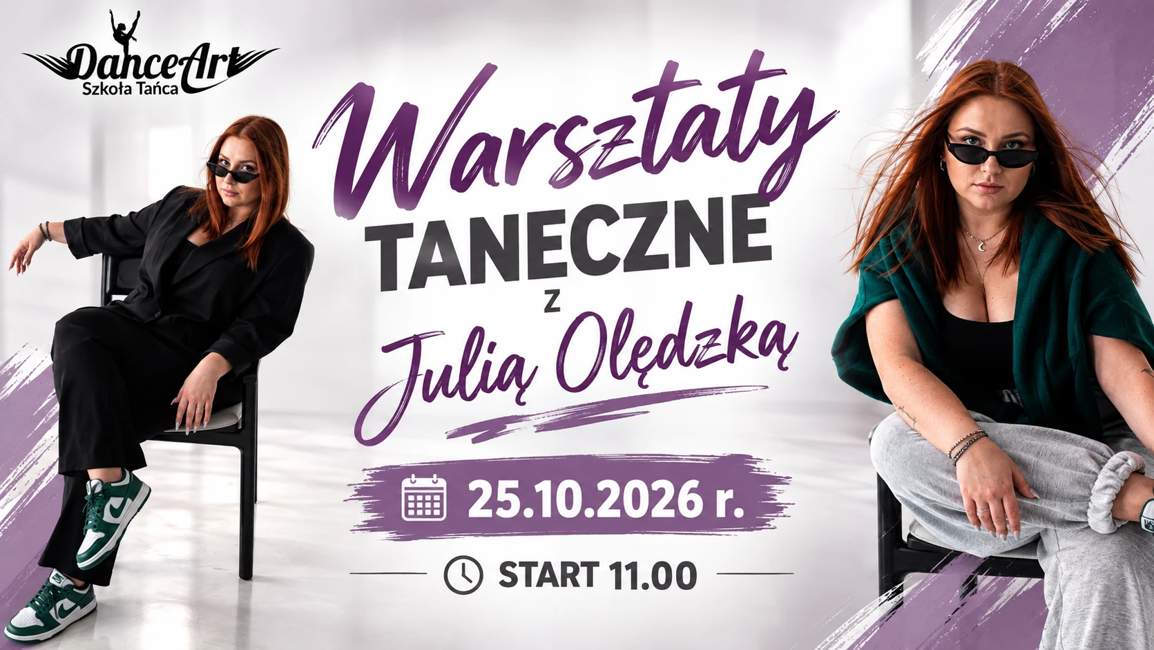 Warsztaty taneczne z Julią Olędzką 25 października 2026, start 11:00